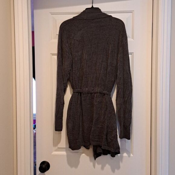 Barefoot Dreams Cardigan Women's 1x Super Soft Lounge Tie Front Cozy Gray - Picture 2 of 12